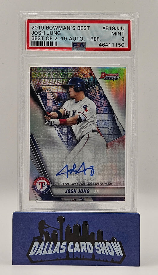 2019 Bowman's Best #B19JJU Josh Jung Best of 2019 Refractor Autograph PSA 9