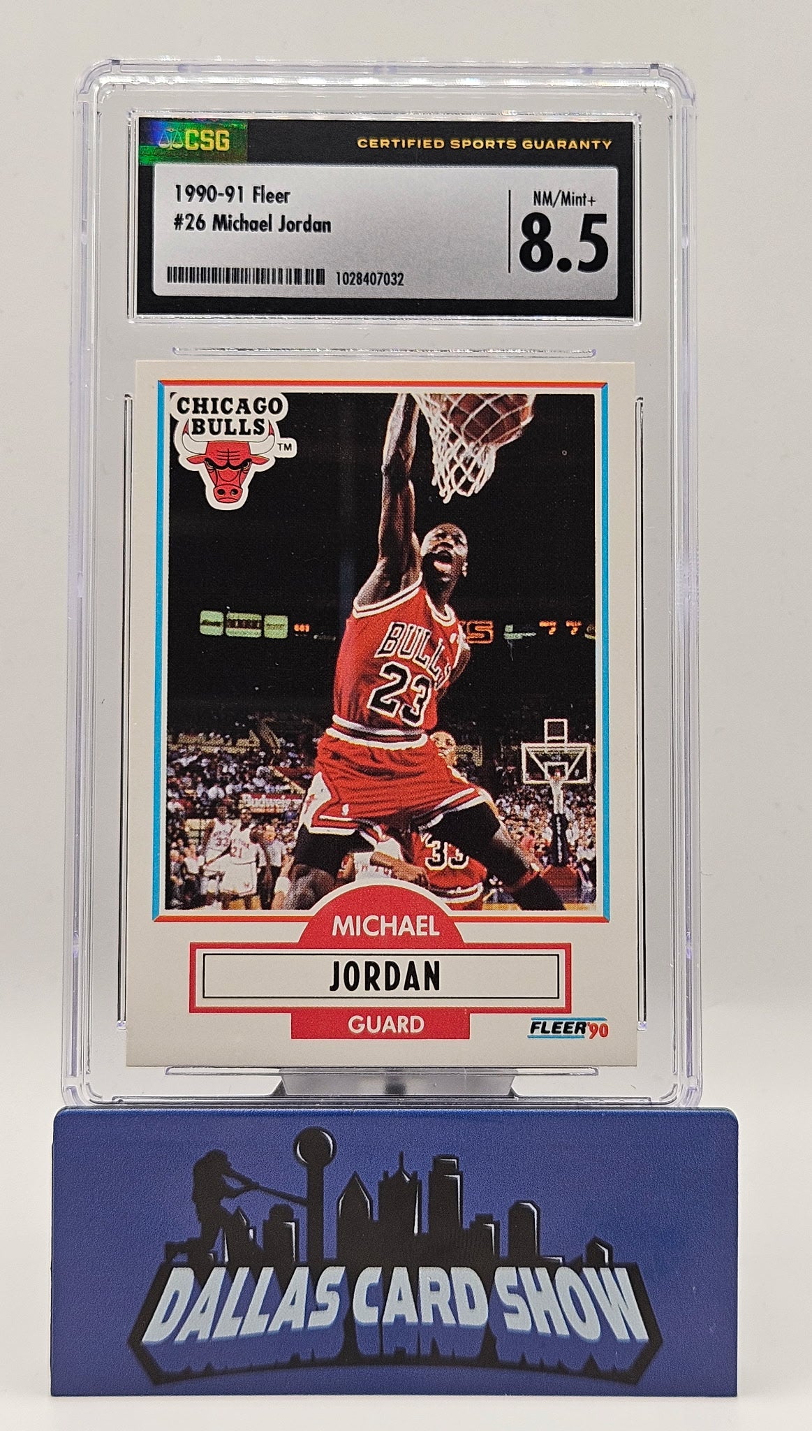 1990-91 Fleer #26 Michael Jordan CSG 8.5