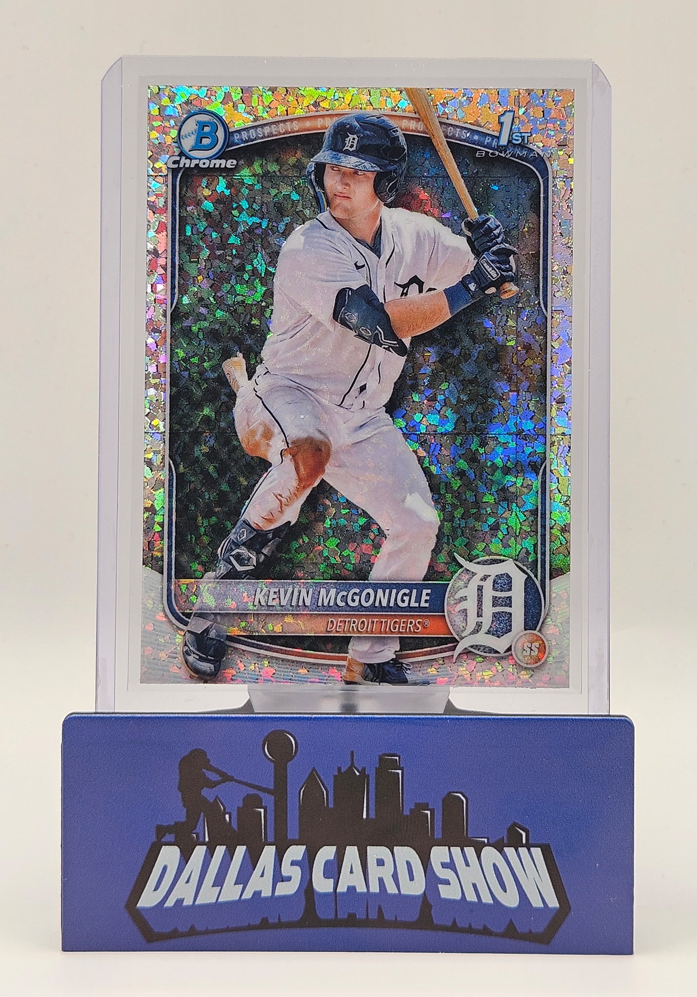 2025 Bowman Kevin McGonigle Chrome Mini Diamond Refractor 1st #BCP-79 Tigers