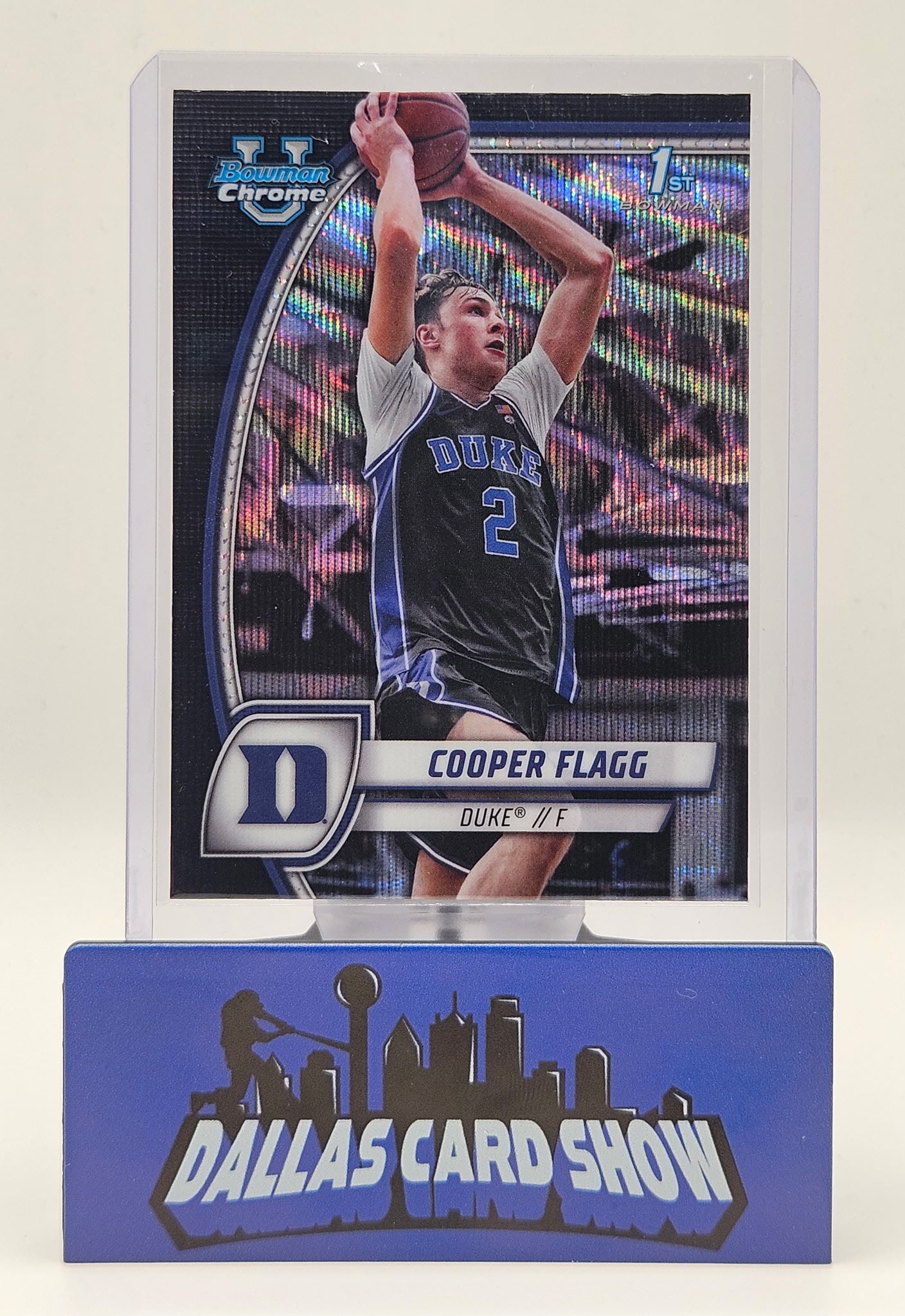 2024-25 Bowman Chrome #16 Cooper Flagg 1st Bowman Black Wave Refractor