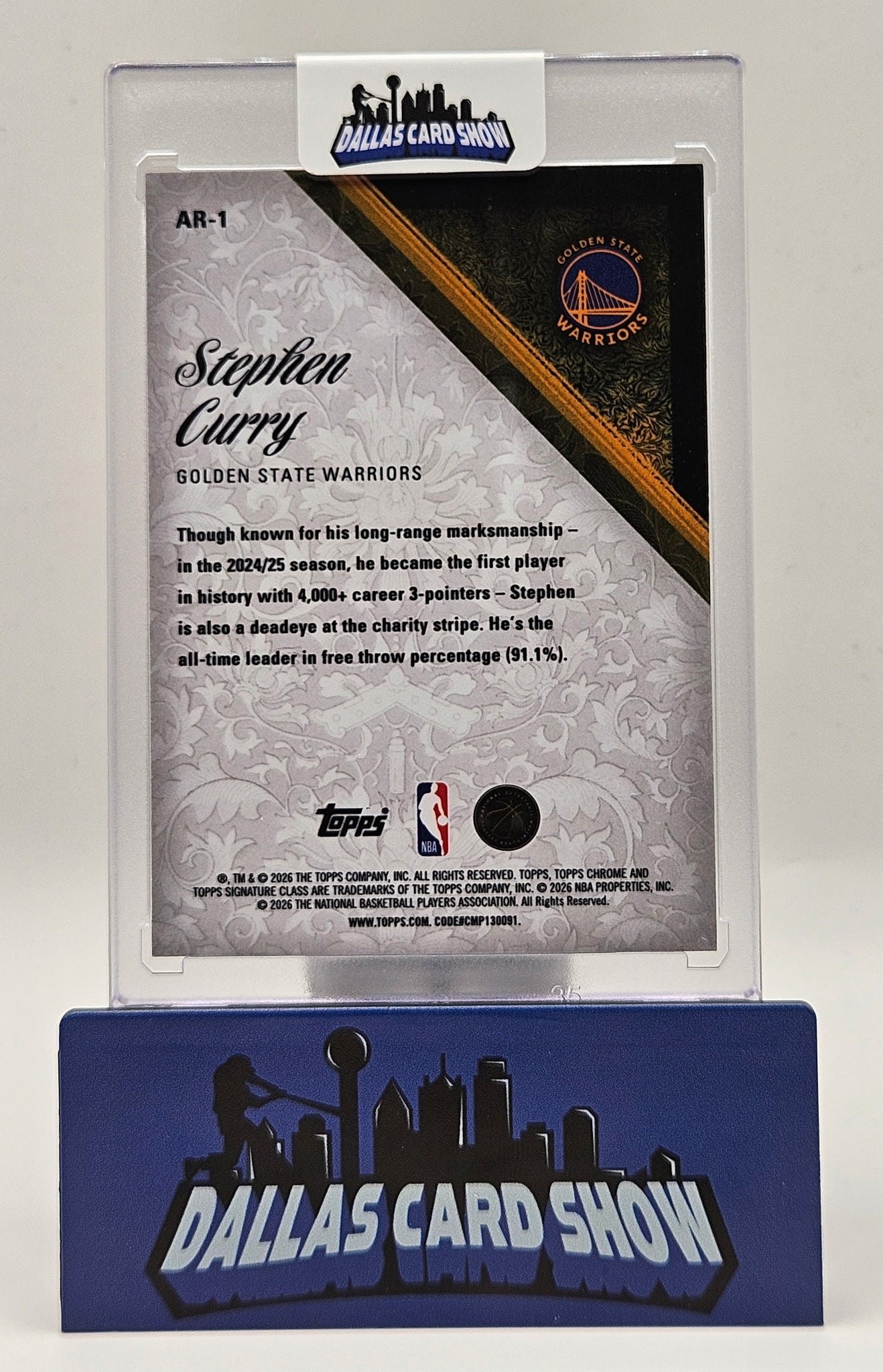 2025-26 Topps Signature Class #AR-1 Stephen Curry Aristocrats SSP