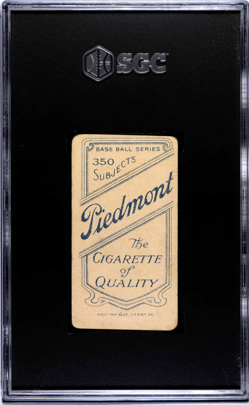 1910 Piedmont Cigarettes T206 Billy Campbell SGC 2