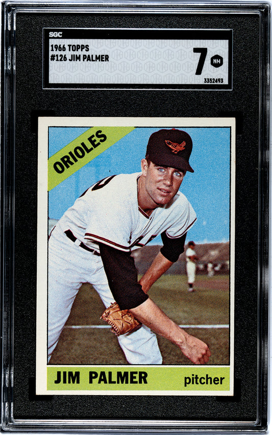 1966 Topps #126 Jim Palmer SGC 7