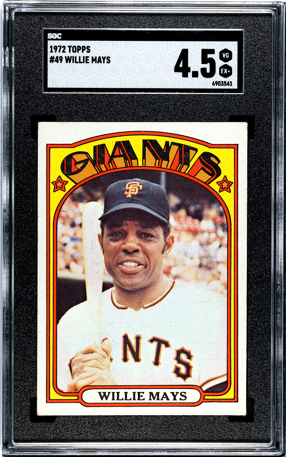 1972 Topps #49 Willie Mays SGC 4.5