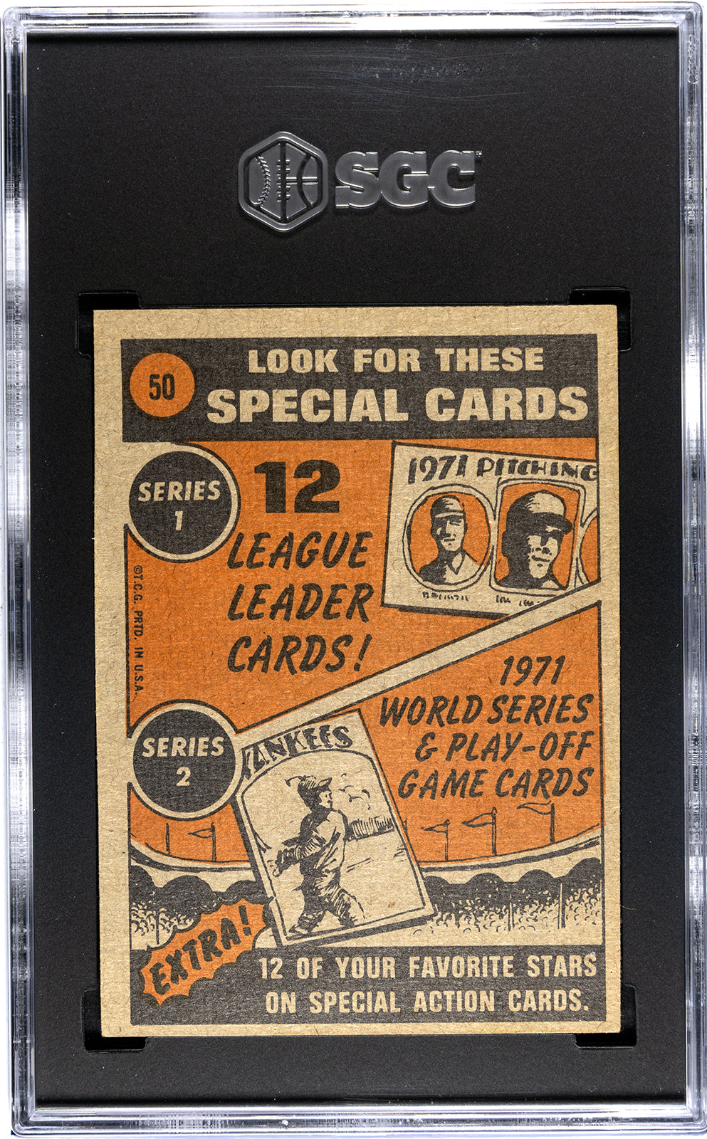 1972 Topps #50 Willie Mays In Action SGC 5