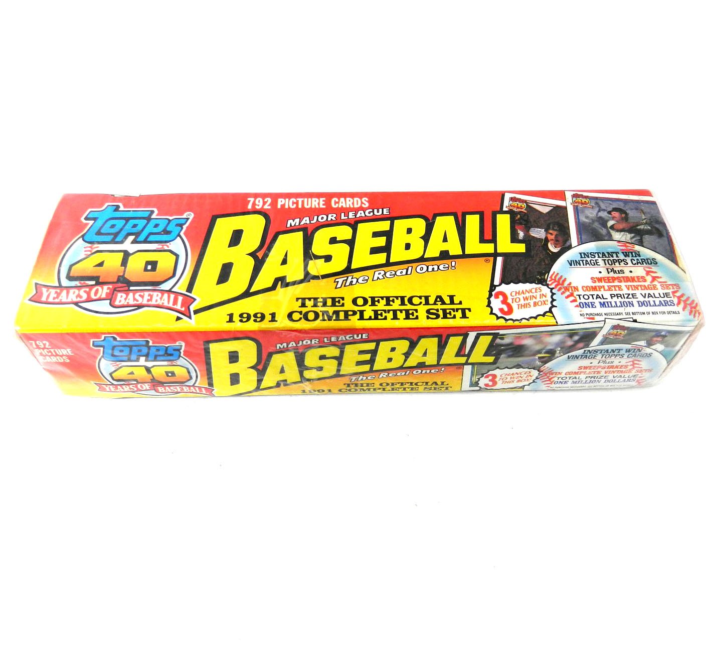 1991 TOPPS BASEBALL MLB COMPLETE SET 792 PICTURE CARDS