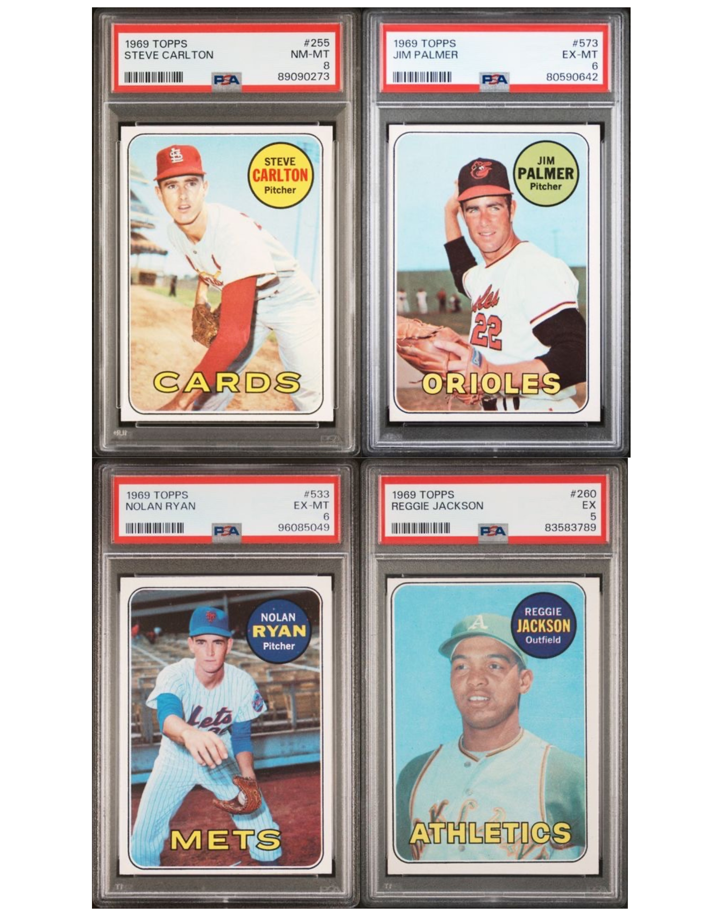 1969 Topps Baseball Complete Set (664) Featuring 23 Graded Cards