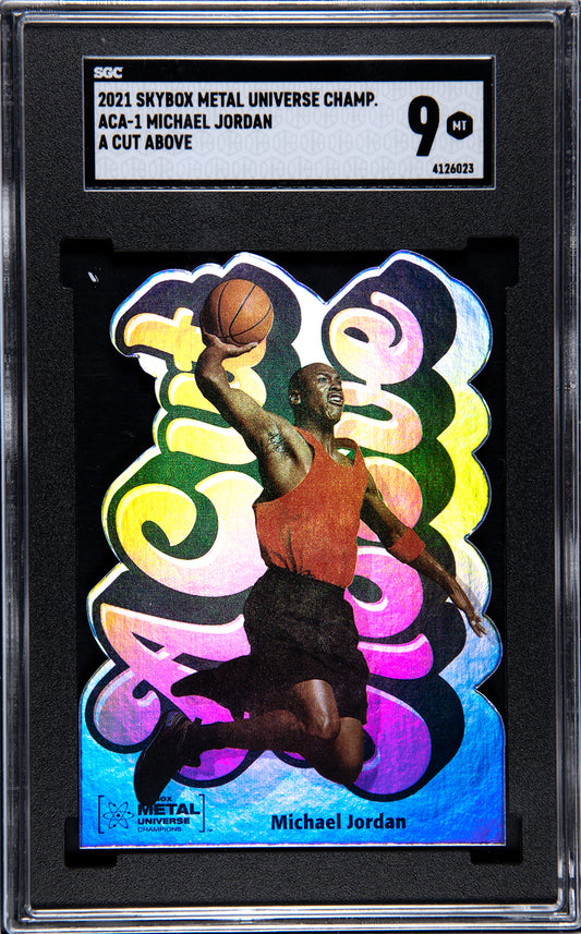 2021 Skybox Metal Universe Champions Michael Jordan #ACA-1 A Cut Above SGC 9