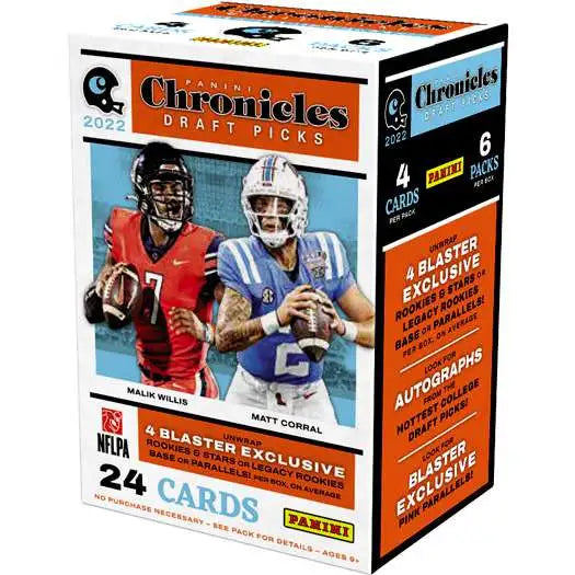 2022 Panini Chronicles Draft Picks Football Blaster Box