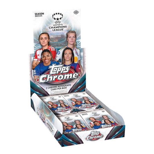 2023-24 Topps Chrome UEFA Women's Champions League Soccer Hobby Box