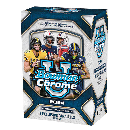 2024 Bowman University Chrome Football Blaster Box