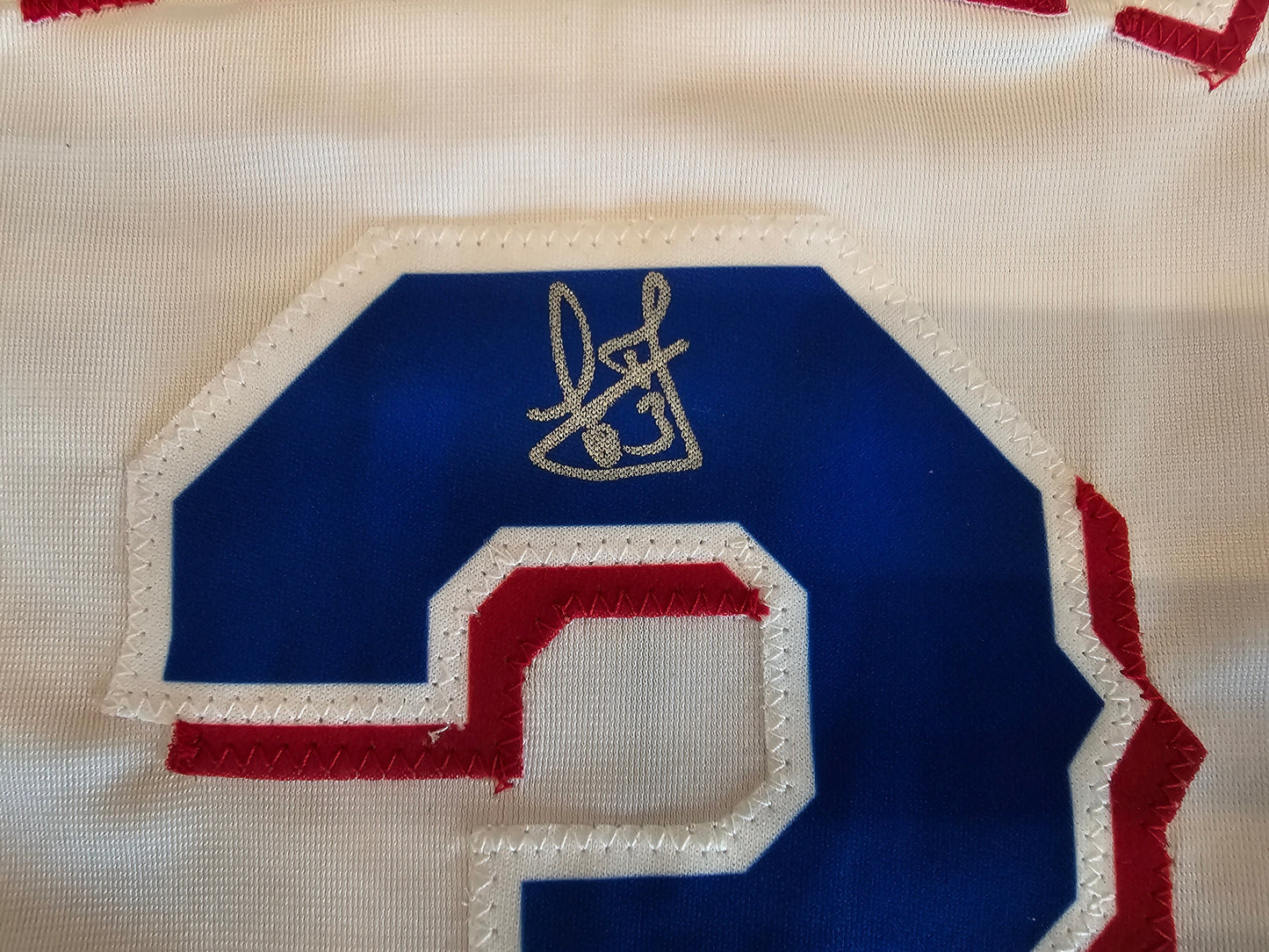 LEODY TAVERAS TEXAS RANGERS SIGNED WHITE JERSEY size XL BAS COA