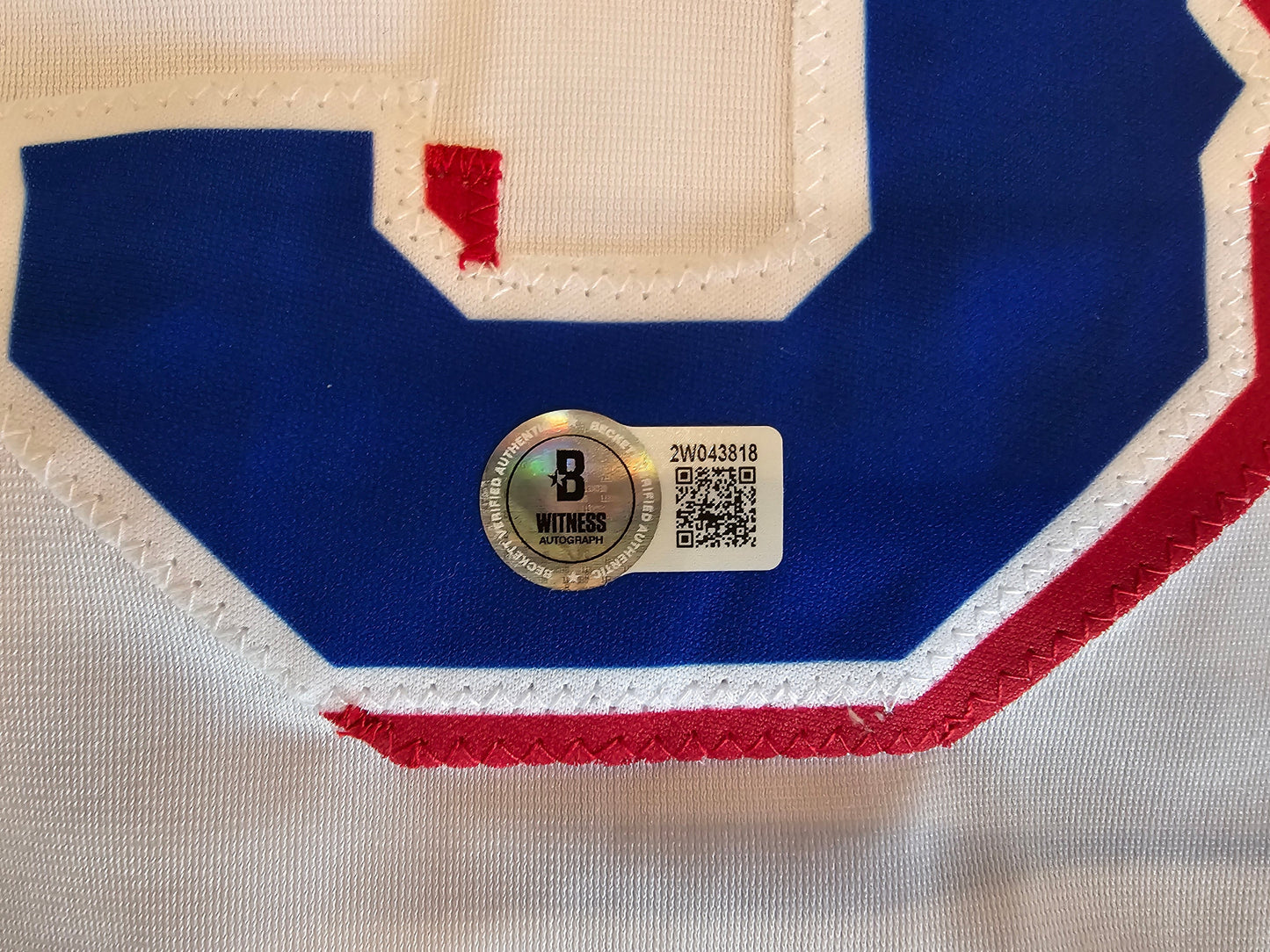 LEODY TAVERAS TEXAS RANGERS SIGNED WHITE JERSEY size XL BAS COA