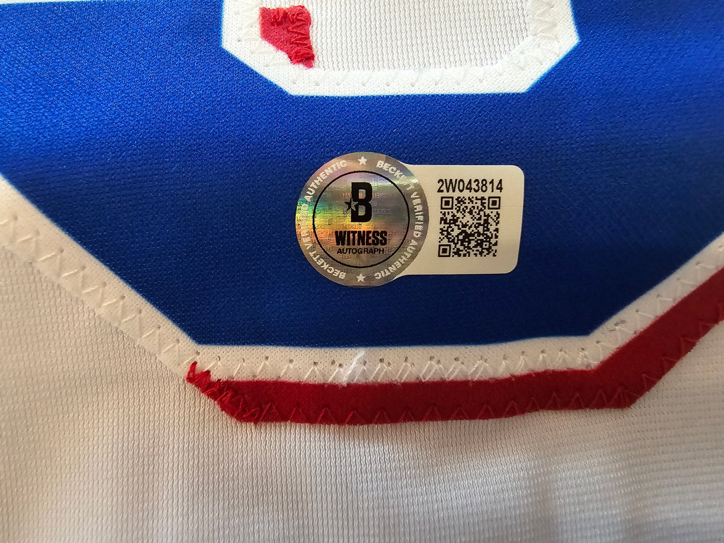 LEODY TAVERAS TEXAS RANGERS SIGNED WHITE JERSEY size XL BAS COA