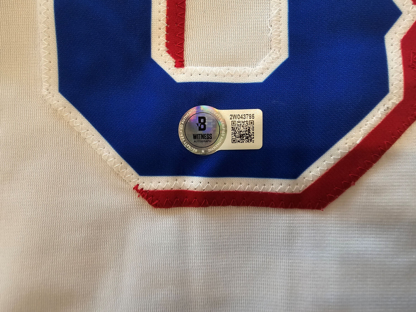 JOSH SBORZ TEXAS RANGERS SIGNED WHITE JERSEY size XL BAS COA