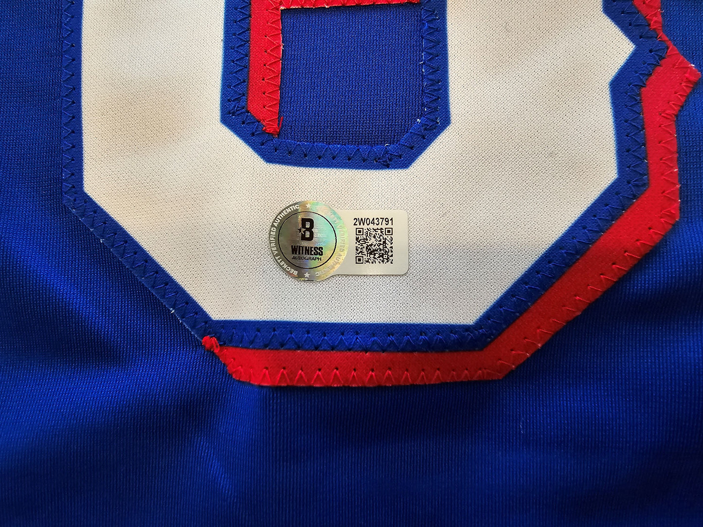 JOSH SBORZ TEXAS RANGERS SIGNED BLUE JERSEY size XL BAS COA