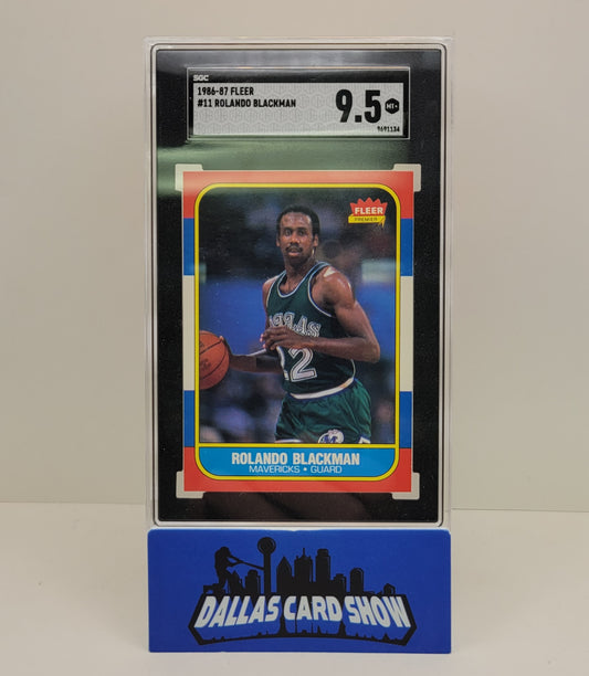 1986-87 Fleer Rolando Blackman #11 SGC 9.5 Dallas Mavericks