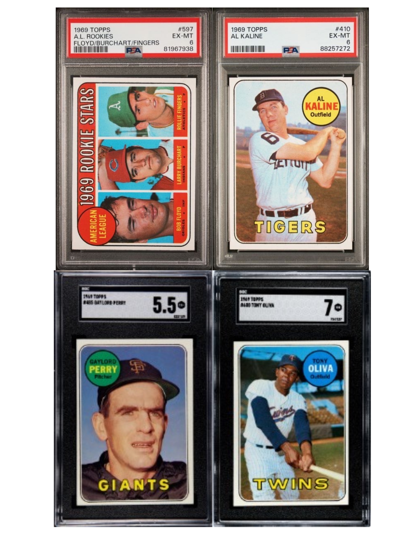 1969 Topps Baseball Complete Set (664) Featuring 23 Graded Cards