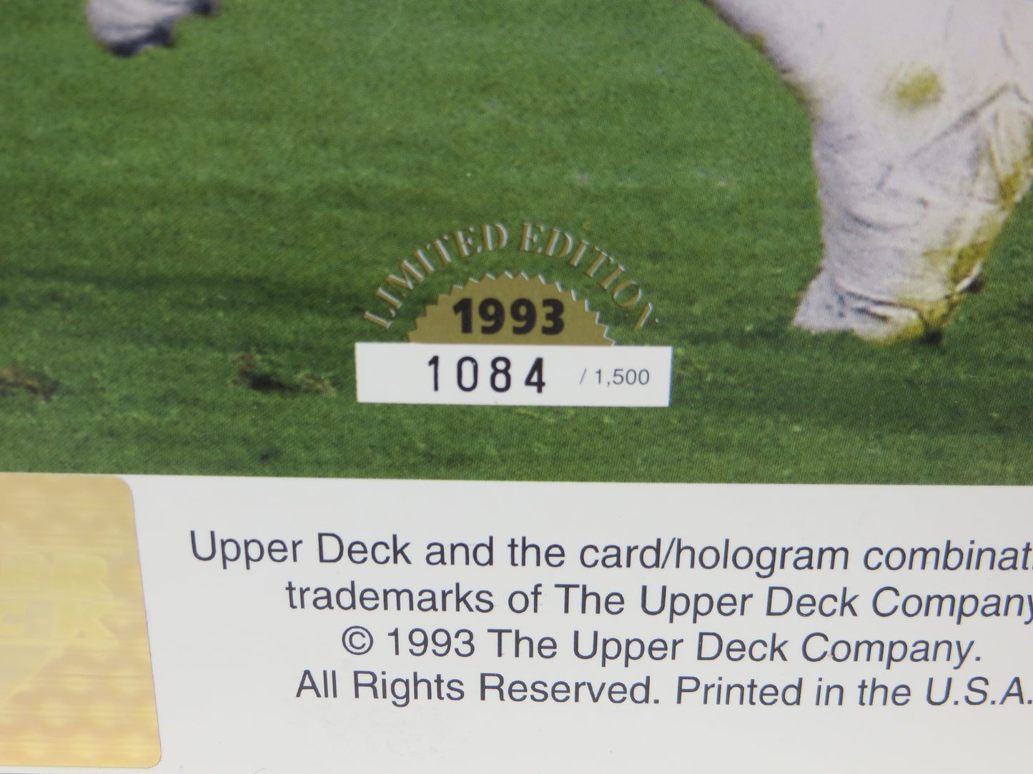 EMMITT SMITH DALLAS COWBOYS SIGNED UPPER DECK FOOTBALL #359 BIG CARD JSA
