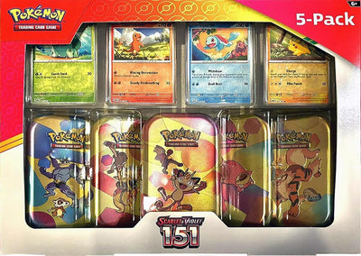 2023 Pokemon - Costco Pokemon S&V 151 Mini Tin 5-Pack (Meowth)