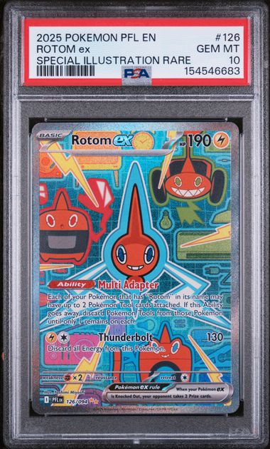 2025 Pokemon - Rotom ex (SIR) - 126/094 Phantasmal Flames PSA 10
