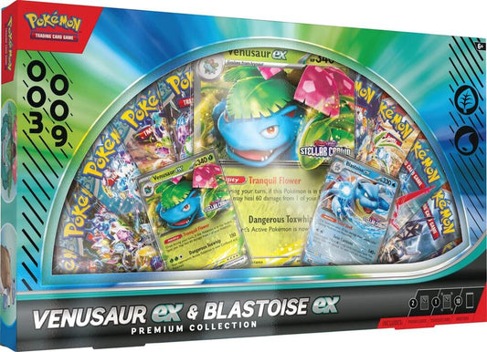 2025 Pokemon - Venusaur ex & Blastoise ex Premium Collection