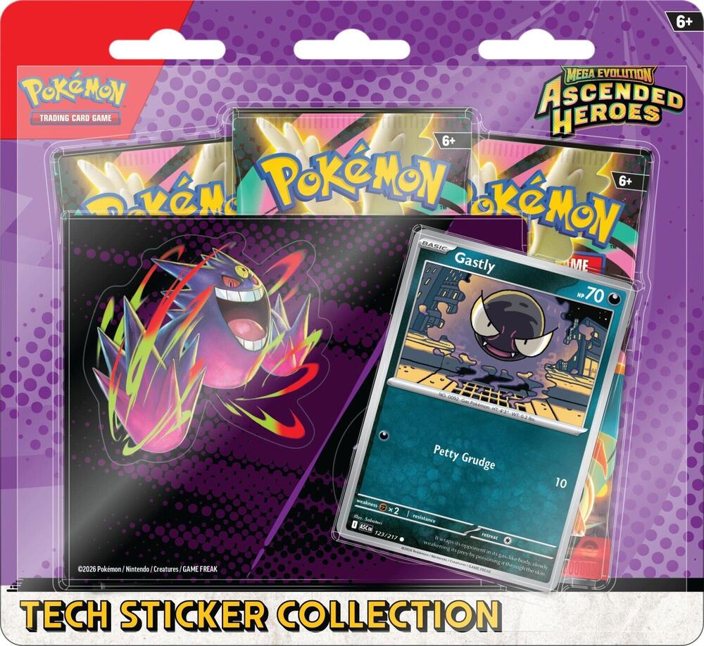 2026 Pokemon - Ascended Heroes Tech Sticker Collection (Gastly)