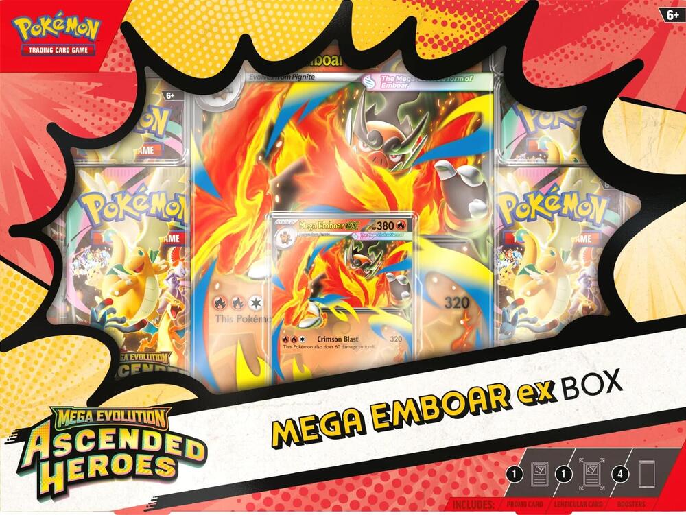 2026 Pokemon - Ascended Heroes Mega Emboar ex Box
