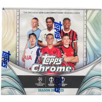 2024/25 Topps Chrome UEFA Soccer Hobby Jumbo Box