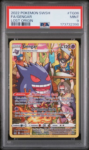 2022 Pokemon - Gengar (Trainer Gallery) - TG06/TG30 Lost Origin PSA 9