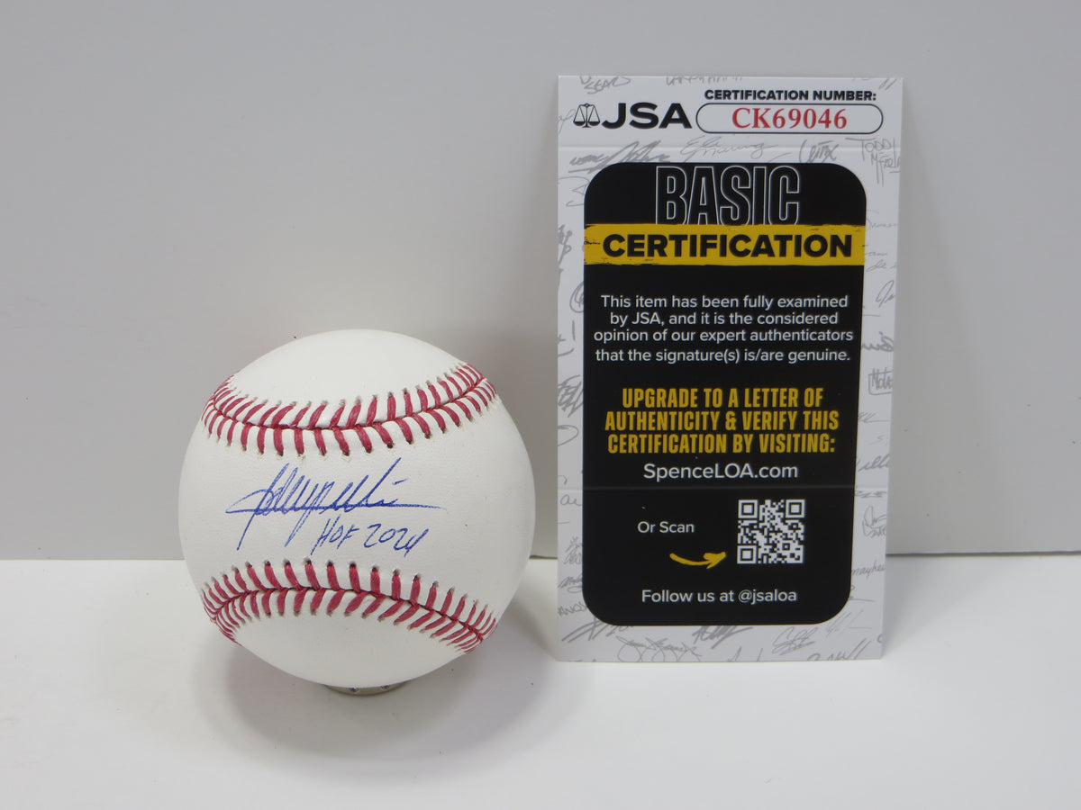 ADRIAN BELTRE SIGNED RAWLINGS OML BASEBALL wHOF 2024 Rangers Mariners LA JSA