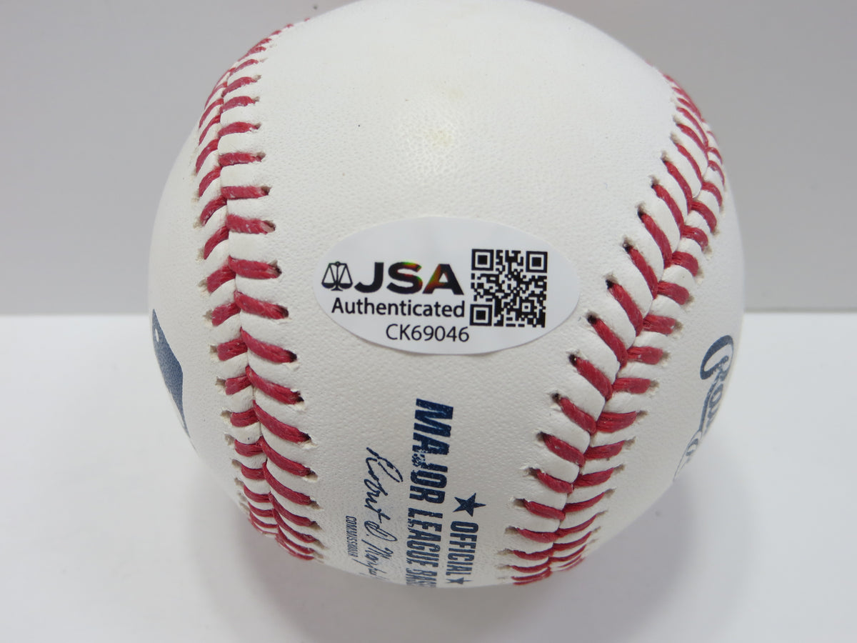 ADRIAN BELTRE SIGNED RAWLINGS OML BASEBALL wHOF 2024 Rangers Mariners LA JSA