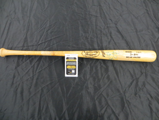BEN GRIEVE OAKLAND ATHLETICS SIGNED GAME USED BASEBALL BAT w/ROY 98 JSA COA