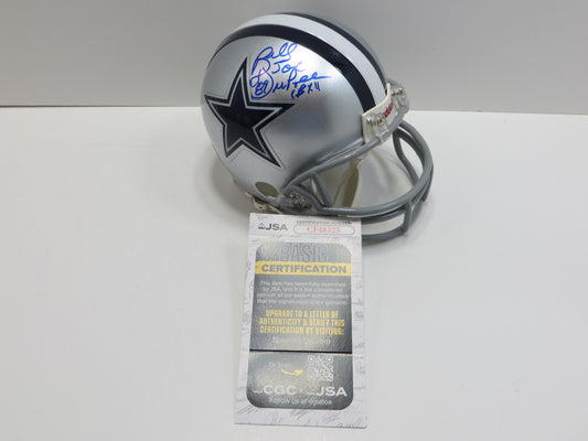 BILLY JOE DUPREE SIGNED DALLAS COWBOYS RIDDELL MINI HELMET Spartans JSA COA