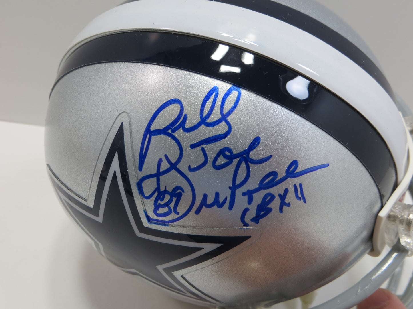 BILLY JOE DUPREE SIGNED DALLAS COWBOYS RIDDELL MINI HELMET Spartans JSA COA