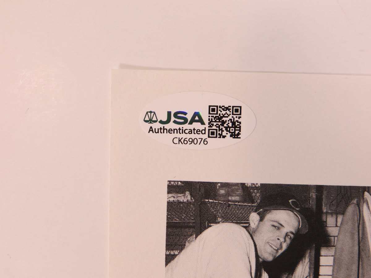 BOB FELLER SIGNED Black & White PHOTO Cleveland Indians JSA COA
