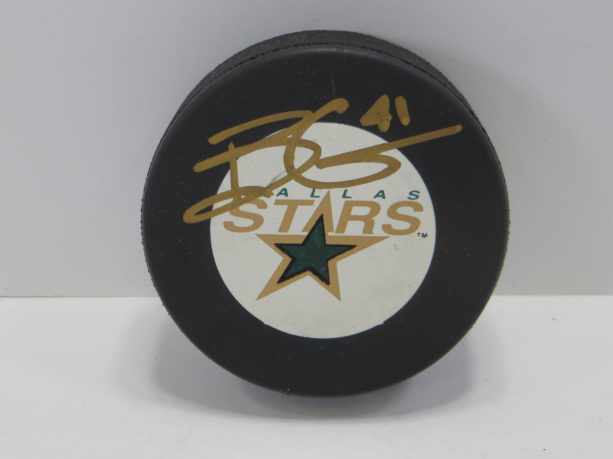 BRENT GILCREST SIGNED DALLAS STARS HOCKEY PUCK JSA
