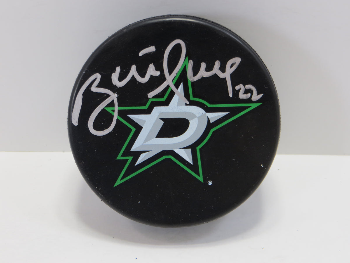 BRETT HULL SIGNED DALLAS STARS Current Logo HICKEY PUCK Blues JSA