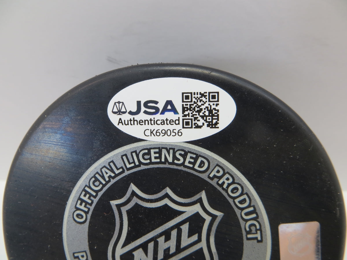 BRETT HULL SIGNED DALLAS STARS Current Logo HICKEY PUCK Blues JSA