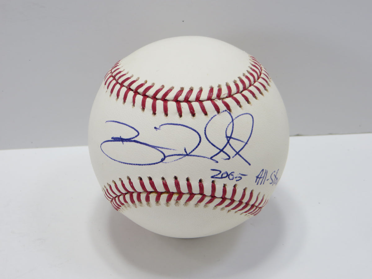 BRIAN ROBERTS SIGNED RAWLINGS OML BASEBALL w/05 All-Star Baltimore Orioles JSA