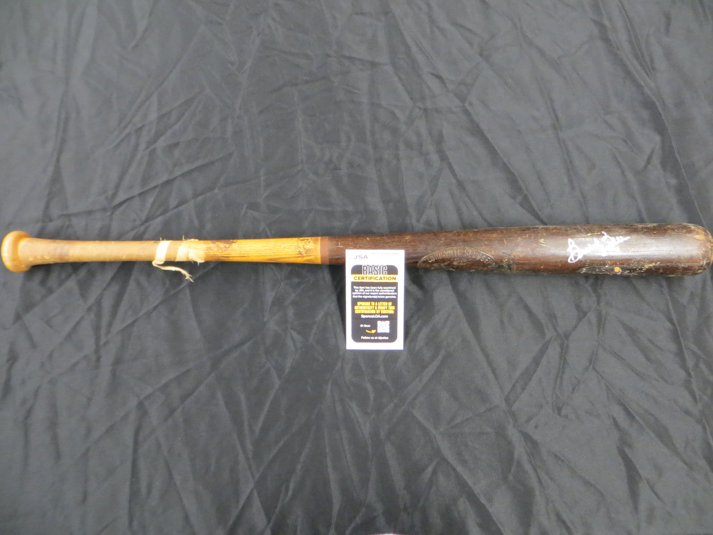 BUDDY BELL TEXAS RANGERS SIGNED GAME USED Louisville Slugger BASEBALL BAT JSA