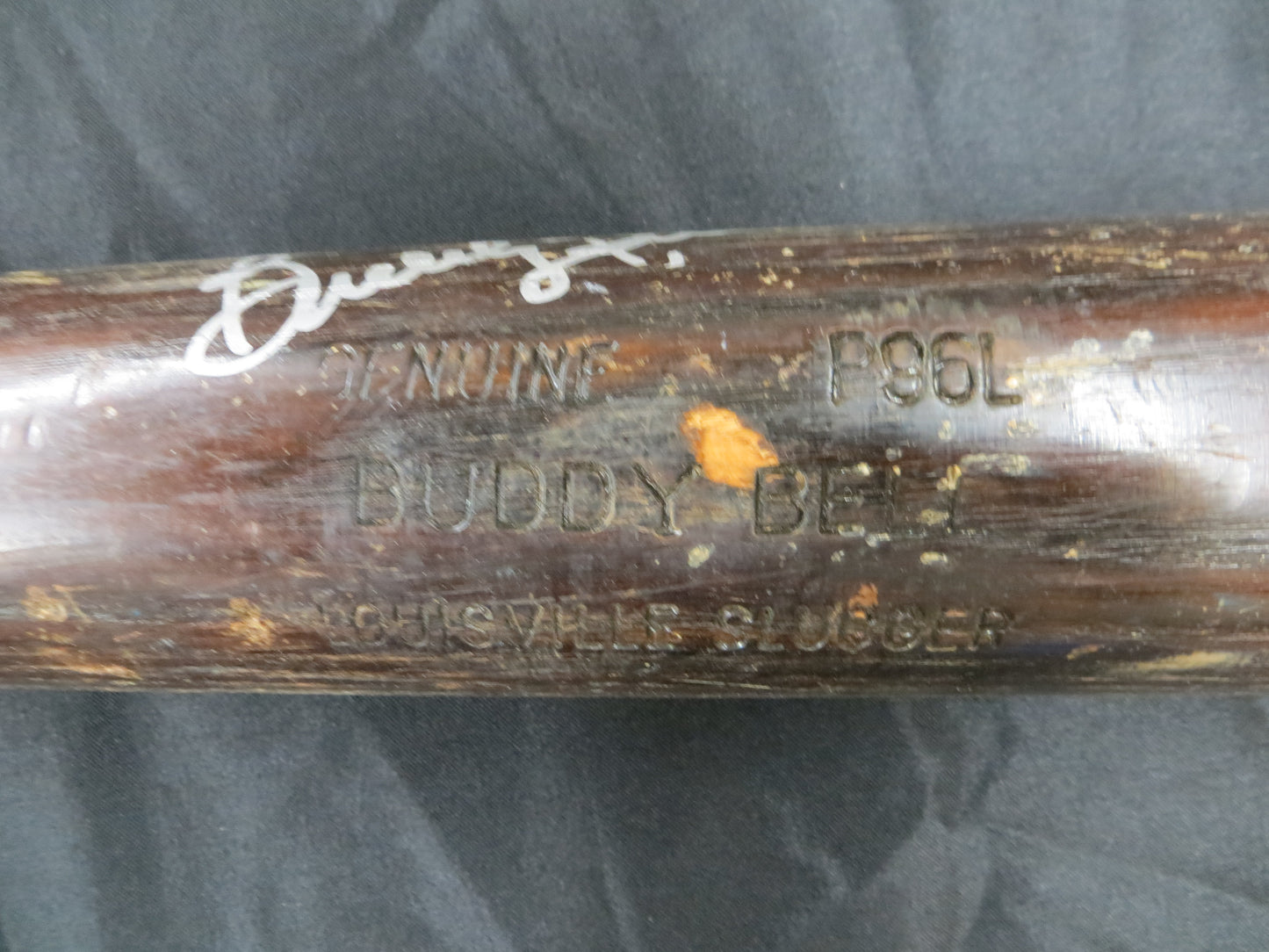 BUDDY BELL TEXAS RANGERS SIGNED GAME USED Louisville Slugger BASEBALL BAT JSA