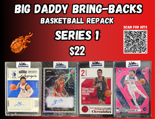 Big Daddy Bring-Backs $22 Basketball Singles Repack Series 1