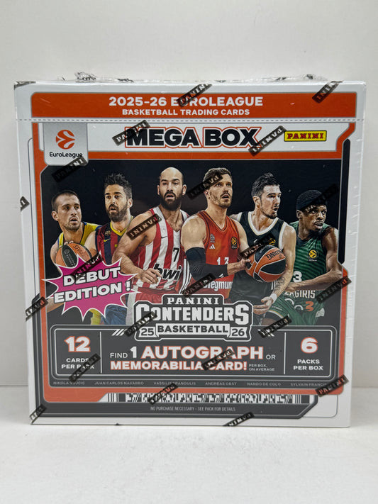 2025/26 Panini Contenders EuroLeague Basketball Hobby Mega Box