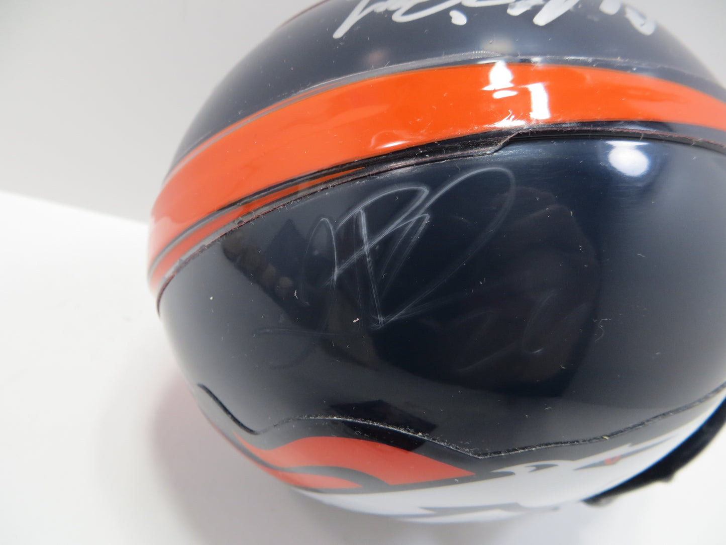 CHAMP BAILEY SIGNED DENVER BRONCOS RIDDELL MINI HELMET JSA COA