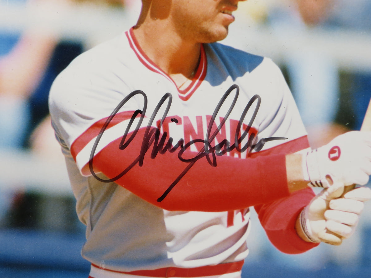 CHRIS SABO CINCINNATI REDS SIGNED 8X10 PHOTO JSA COA
