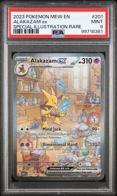 2023 Pokemon - Alakazam ex (SIR) - 201/165 S&V 151 PSA 9