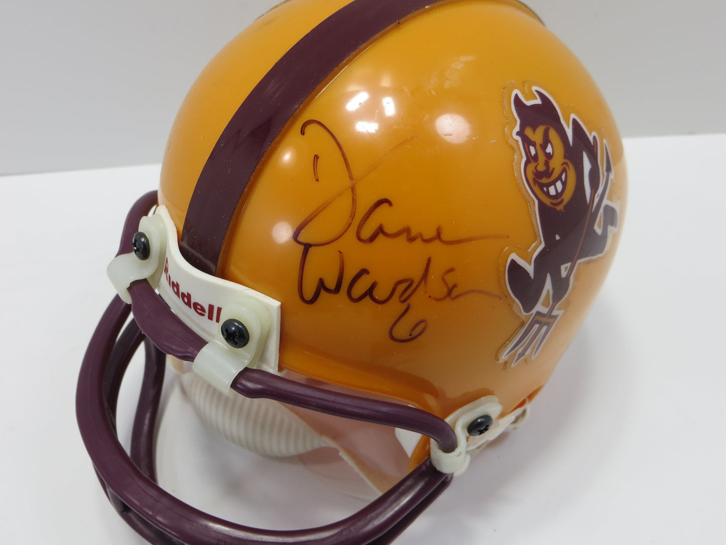 DARREN WOODSON SIGNED ASU SUN DEVILS MINI HELMET Dallas Cowboys JSA COA