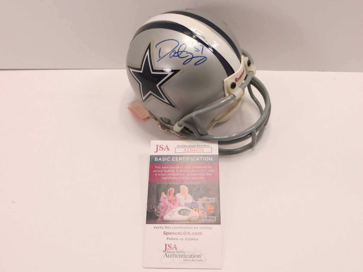 DAT NGUYEN SIGNED DALLAS COWBOYS MINI HELMET Texas A&M Aggies JSA COA