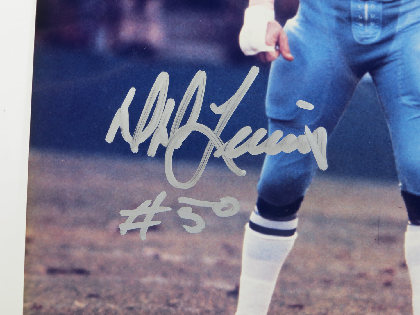 DD LEWIS SIGNED COWBOYS 8x10 JSA